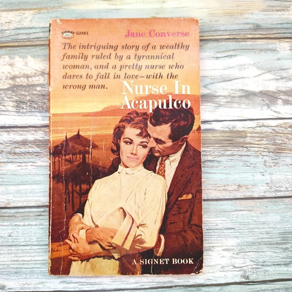 Nurse in Acapulco Jane Converse 1964 Signet G2461 Vintage Nurse Romance‎ PB Red